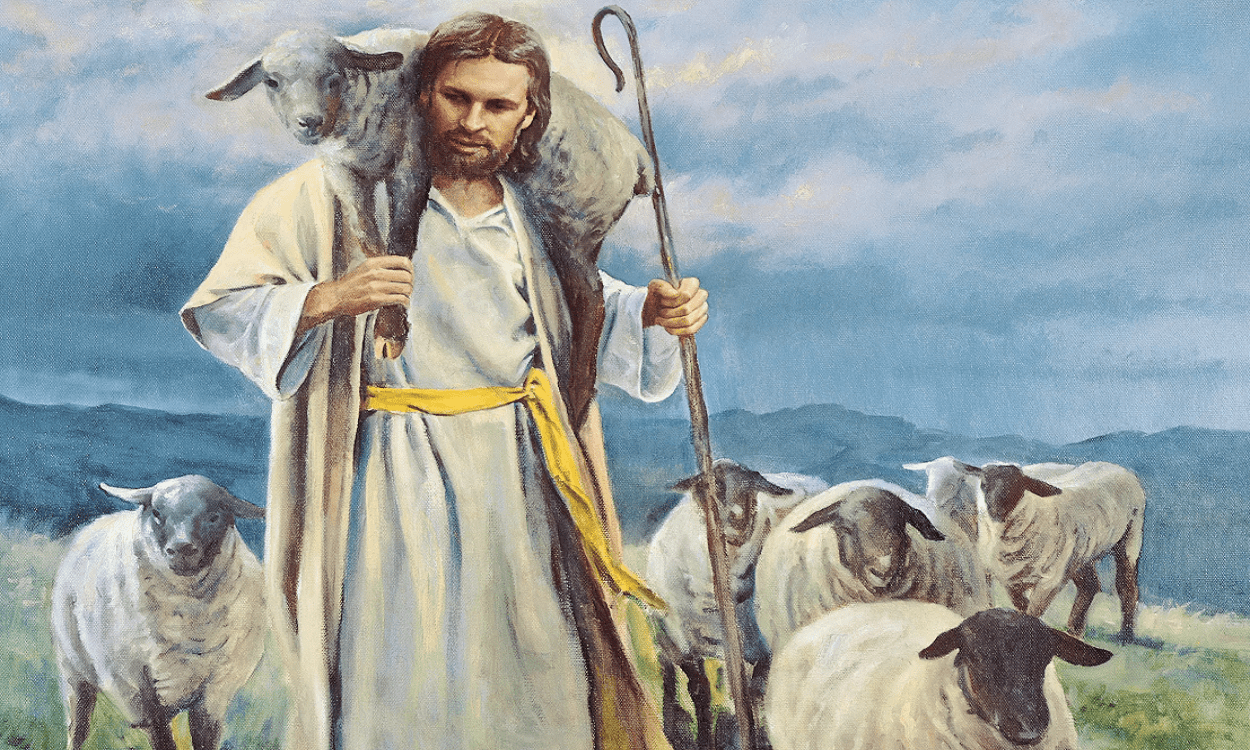 Иисус пастырь. Мурильо добрый Пастырь. Иисус Христос с овечкой. Пастырь и овцы.